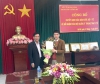 Công bố quyết định bổ nhiệm có thời hạn bác sỹ CKI Bùi Văn Thế, Phó Trưởng khoa Phụ - Bệnh viện sản nhi Quảng Ninh giữ chức vụ Phó Giám đốc Trung tâm Y tế huyện Hải Hà
