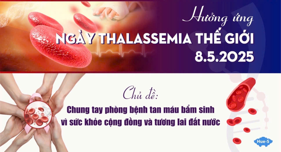 Năm 2025, Ngày Thalassemia Thế giới (8/5) được tổ chức với chủ đề “Chung tay phòng bệnh tan máu bẩm sinh vì sức khỏe cộng đồng và tương lai đất nước”.