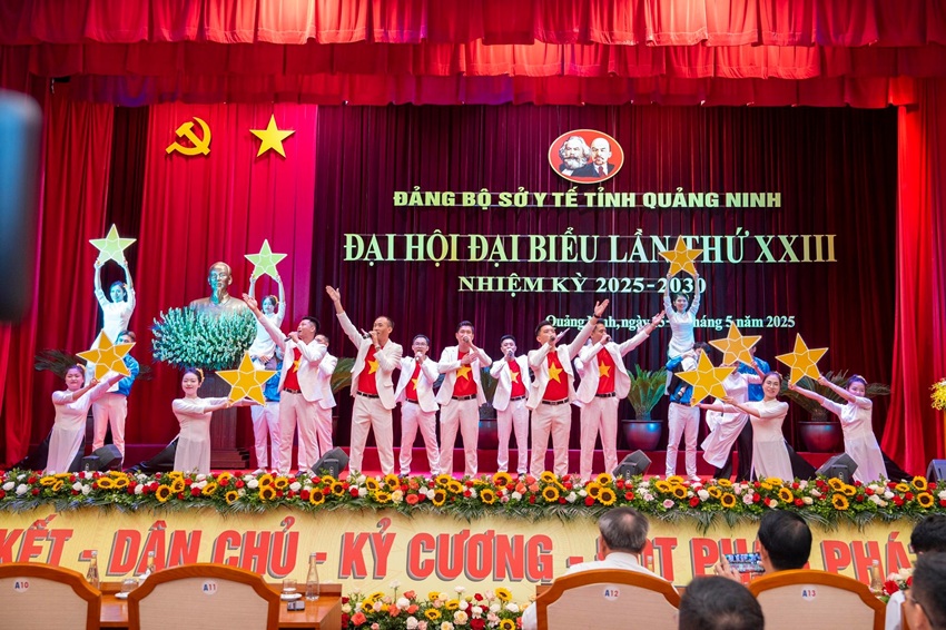 Chương trình nghệ thuật chào mừng Đại hội đại biểu Đảng bộ Sở Y tế tỉnh Quảng Ninh lần thứ XXIII, nhiệm kỳ 2025–2030