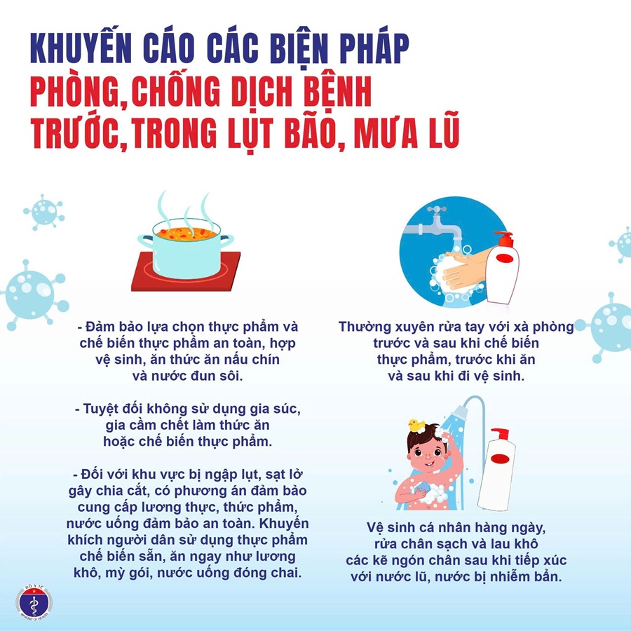 Tăng cường truyền thông phòng, chống dịch bệnh trong mùa mưa lũ và áp thấp nhiệt đới