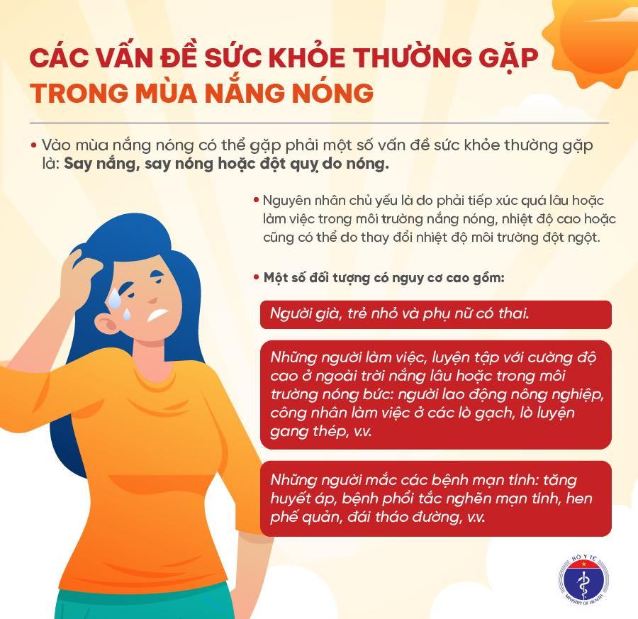 Chủ động chăm sóc sức khỏe trong mùa nắng nóng: Những khuyến cáo dành cho cộng đồng và người lao động